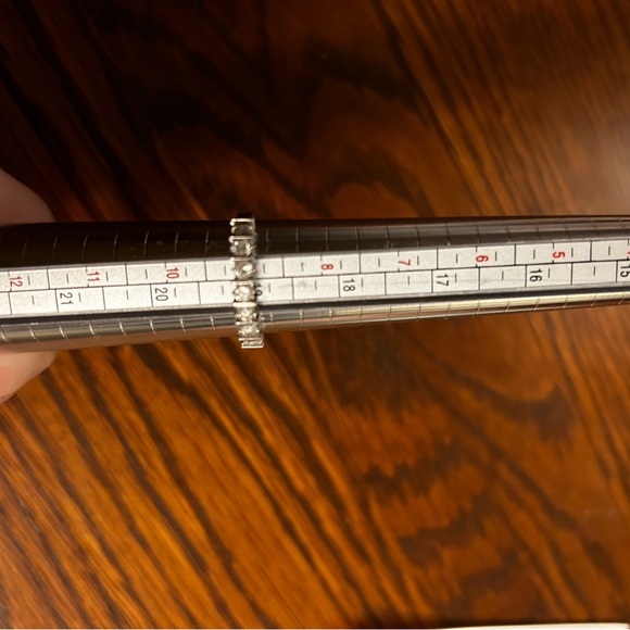 Sterling Silver and CZ Sparkling Band Size 9 - Picture 2 of 3